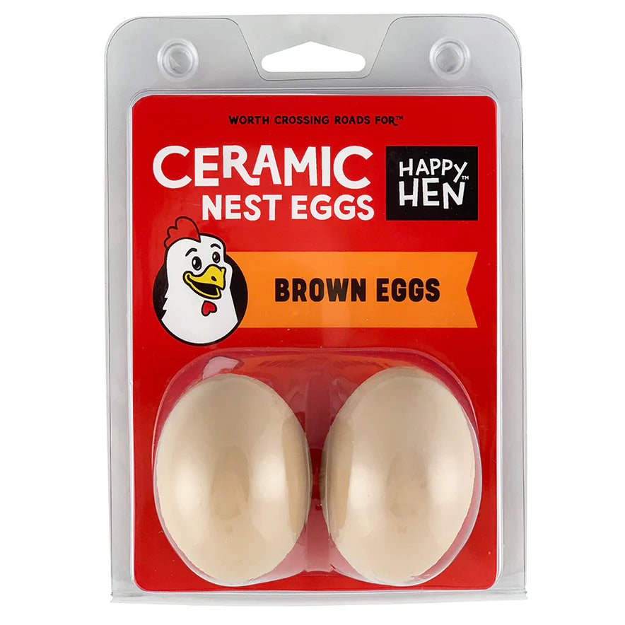 Ceramic Nest Eggs - Happy Hen