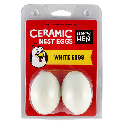 Ceramic Nest Eggs - Happy Hen