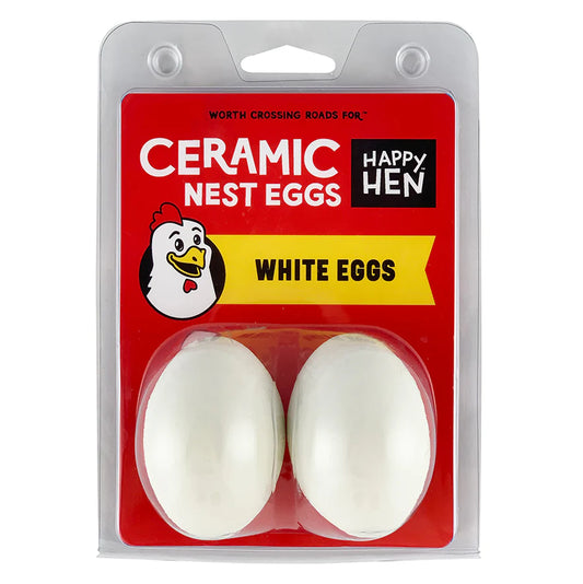 Ceramic Nest Eggs - Happy Hen