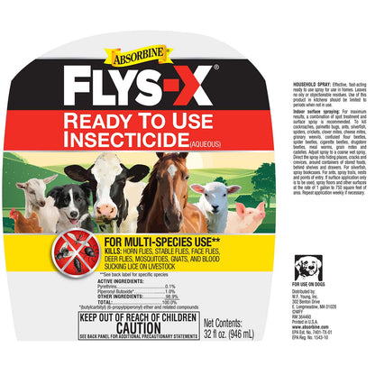 Flys-X® Insecticide & Repellent For Livestock