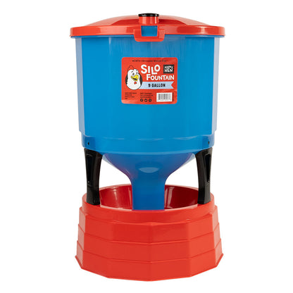 Silo Fountain Poultry Waterer - Happy Hen