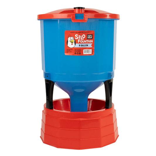 Silo Fountain Poultry Waterer - Happy Hen
