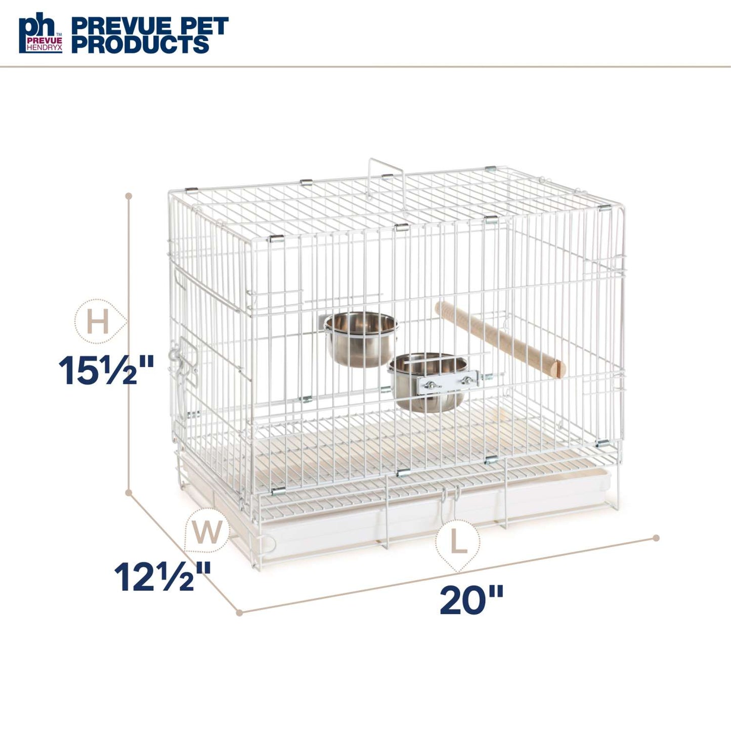 Travel Cage - White