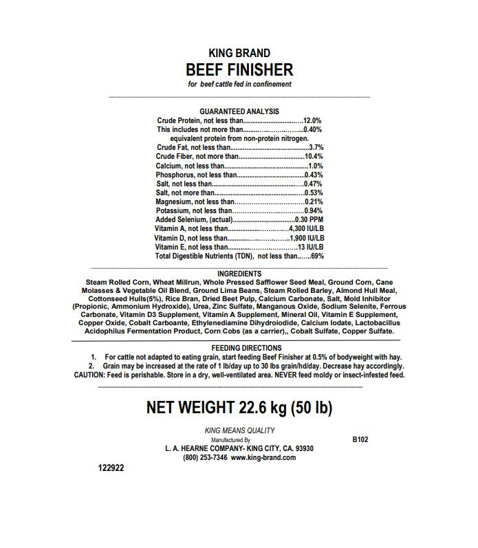 Beef Finisher 12%