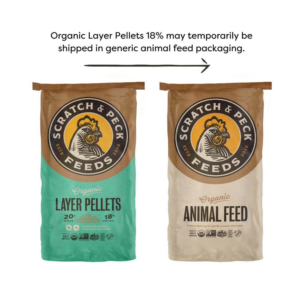 Scratch & Peck - Organic Layer Pellets 18%