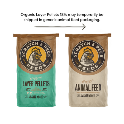 Scratch & Peck - Organic Layer Pellets 18%
