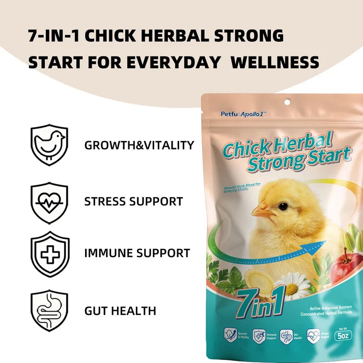 Petfu Apollo1 7-in-1 Chick Herbal Strong Start For Chick & Other Poultry