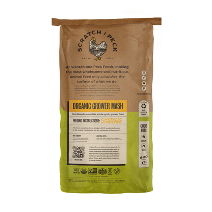 Scratch & Peck - Organic Grower Mash