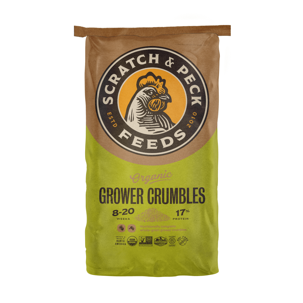 Scratch & Peck - Organic Grower Crumbles 17%