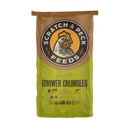 Scratch & Peck - Organic Grower Crumbles 17%