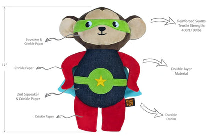 Super Pet Plush Dog Toy, 12"