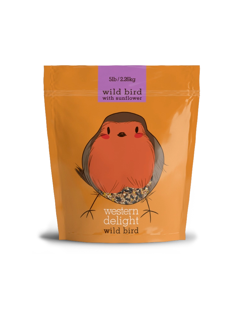 Western Delight - Wild Bird with Sunflower