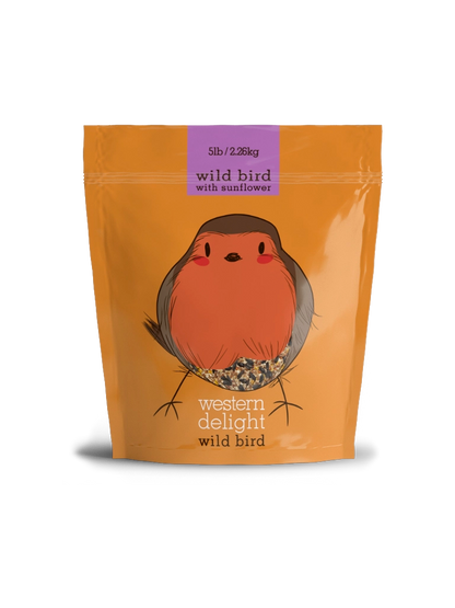 Western Delight - Wild Bird with Sunflower