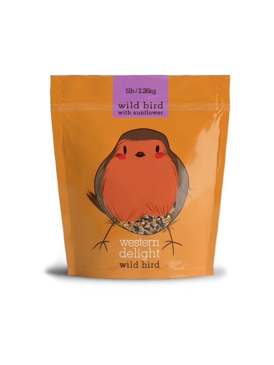 Western Delight - Wild Bird with Sunflower