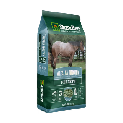 Alfalfa Timothy Pellets Standlee Premium Western Forage Horse Feed, 40 lb