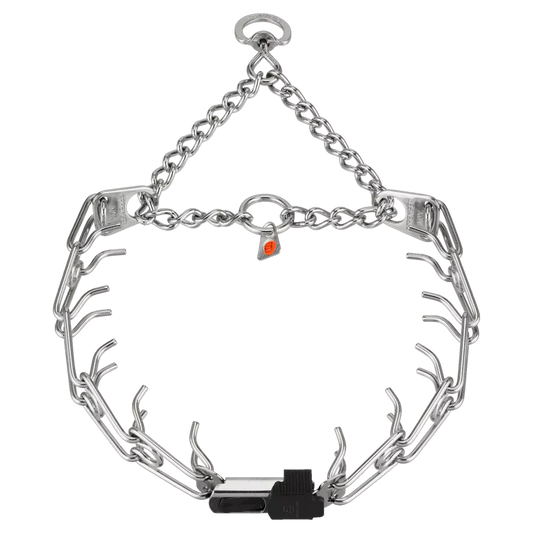 Herm. Sprenger Stainless ULTRA-PLUS Dog Training Collar with ClicLock & Assembly Chain