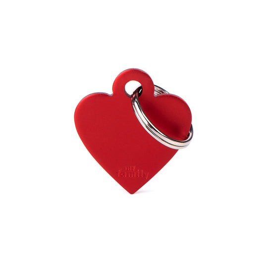 SMALL HEART ALUMINUM RED