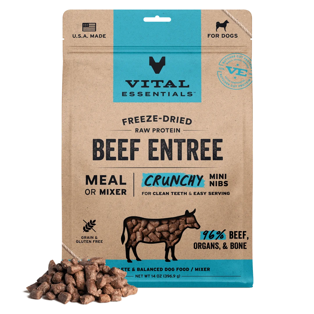 VE Dog - Freeze Dried Raw Protein Entree Crunchy Mini Nibs