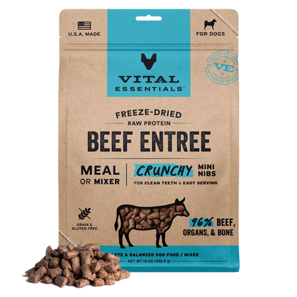 VE Dog - Freeze Dried Raw Protein Entree Crunchy Mini Nibs