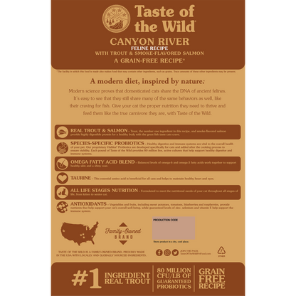 Taste of the Wild - Canyon River Cat Food