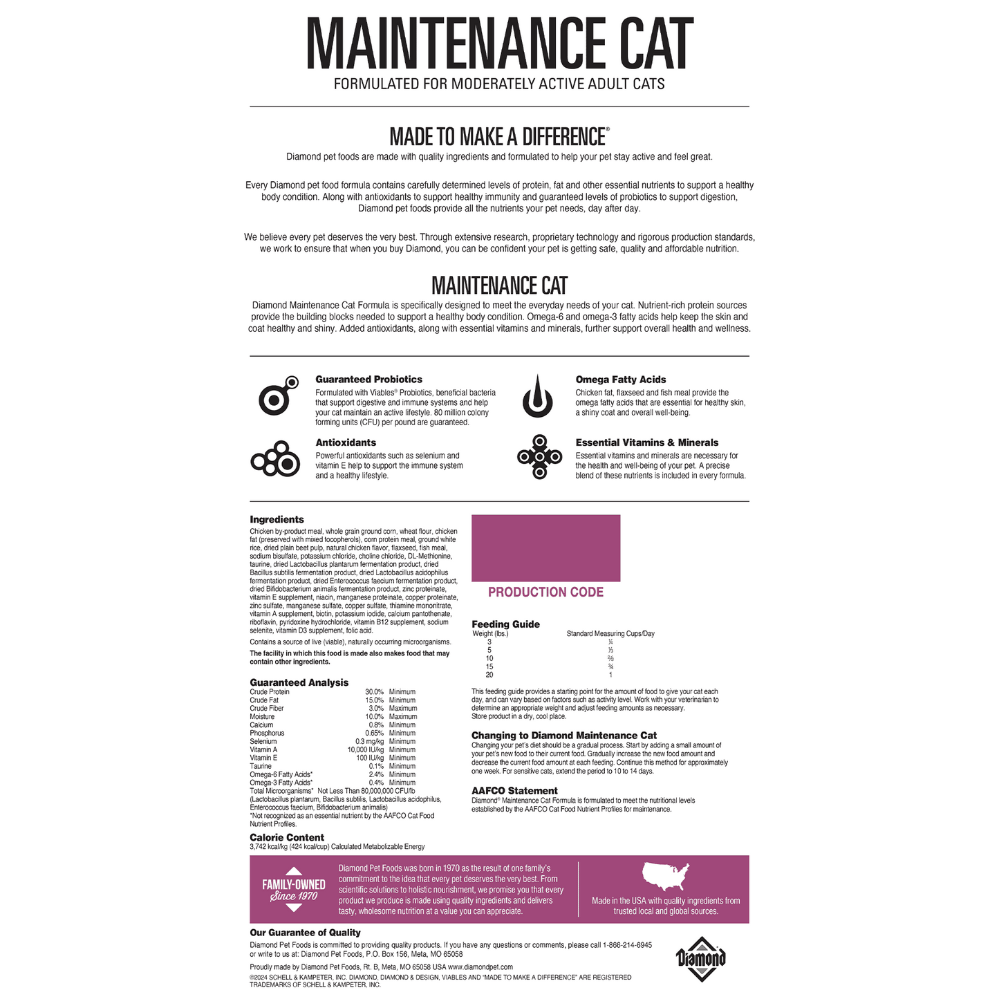 Diamond Maintenance Cat