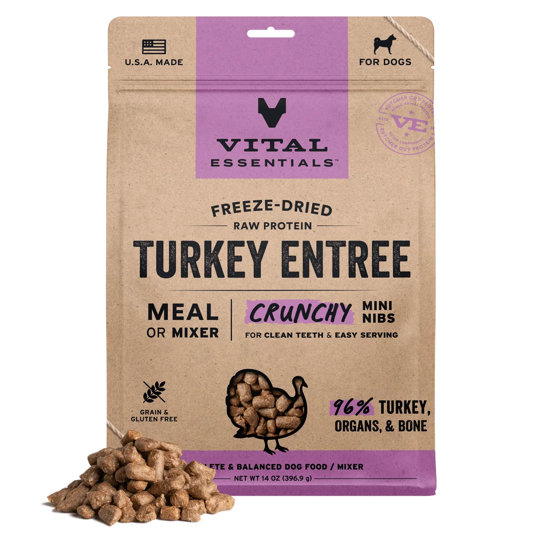 VE Dog - Freeze Dried Raw Protein Entree Crunchy Mini Nibs