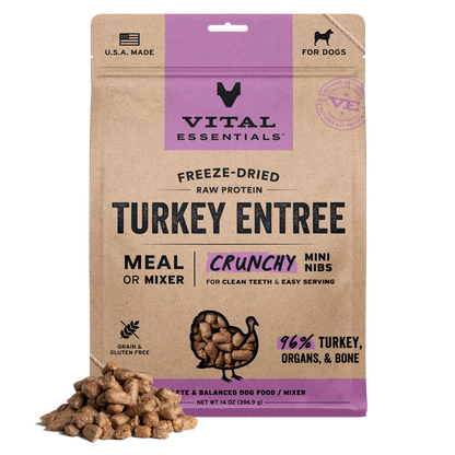 VE Dog - Freeze Dried Raw Protein Entree Crunchy Mini Nibs