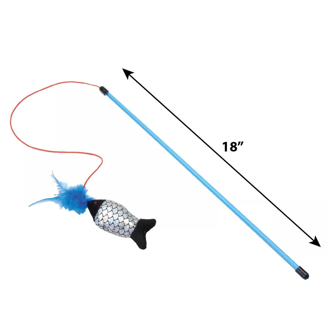 Turbo Fishing Pole Wand Cat Toy