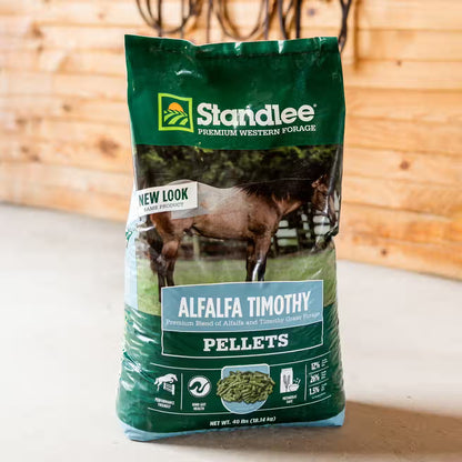 Alfalfa Timothy Pellets Standlee Premium Western Forage Horse Feed, 40 lb