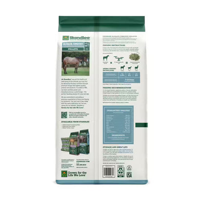 Alfalfa Timothy Pellets Standlee Premium Western Forage Horse Feed, 40 lb