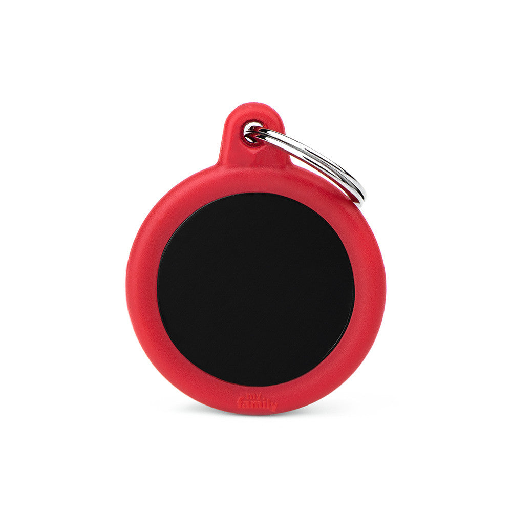 BLACK CIRCLE ALU RED RUBBER