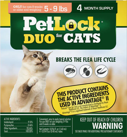 PetLock Duo Flea & Tick Control for Cats