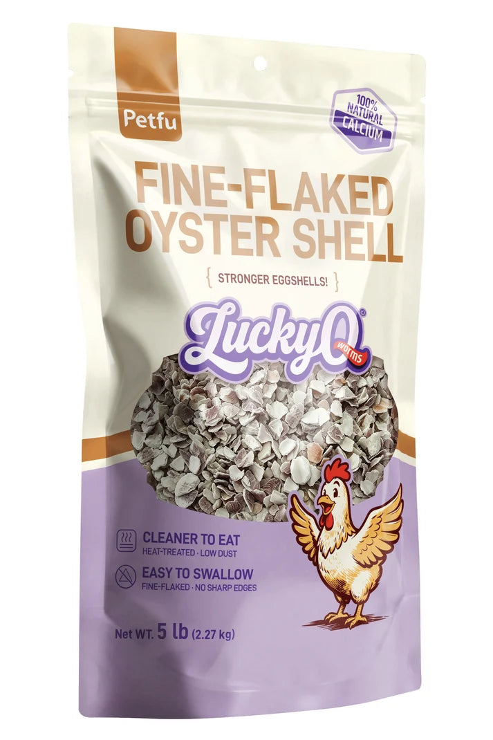 Petfu Fine-Flaked Oyster Shell for Laying Hens 5 lb