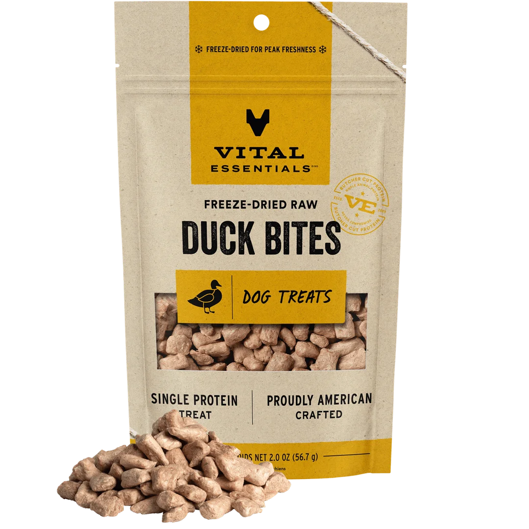 VE Dog - Duck Bites Freeze-Dried Raw