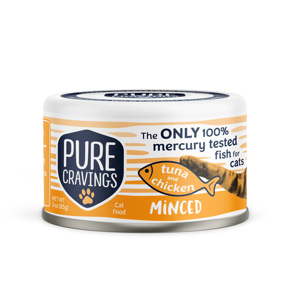 Pure Cravings Minced Tuna and Chicken Cat Food Case of 12