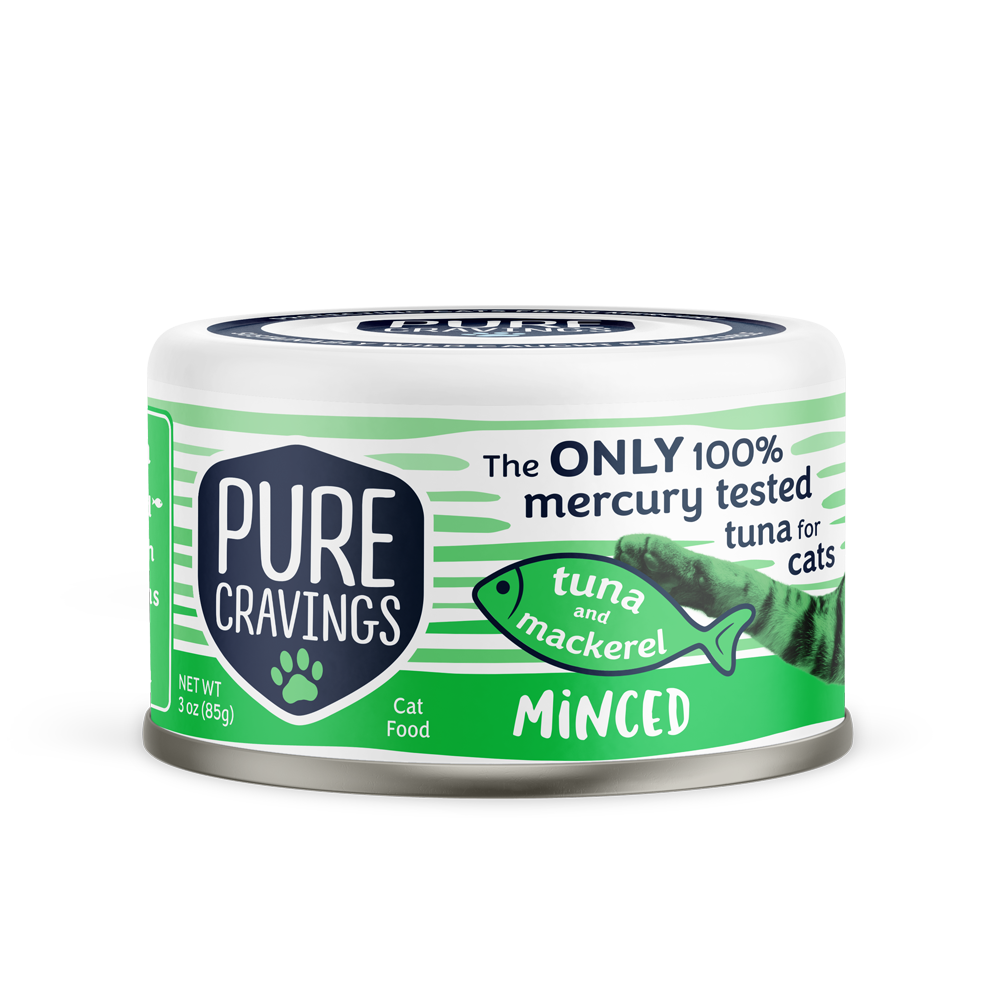 Pure Cravings Minced Tuna and Mackerel Cat Food Case of 12