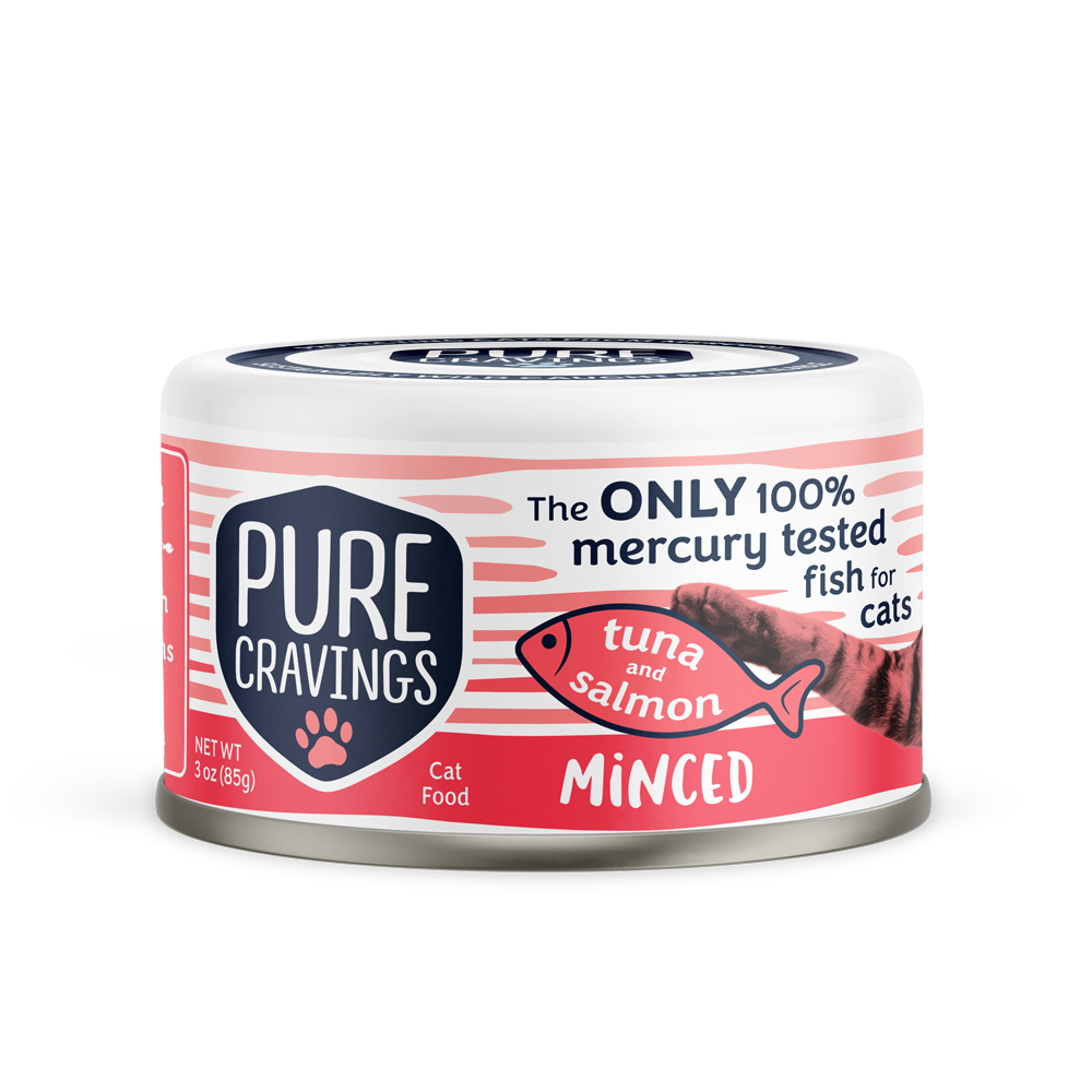 Pure Cravings Minced Tuna and Salmon Cat Food Case of 12