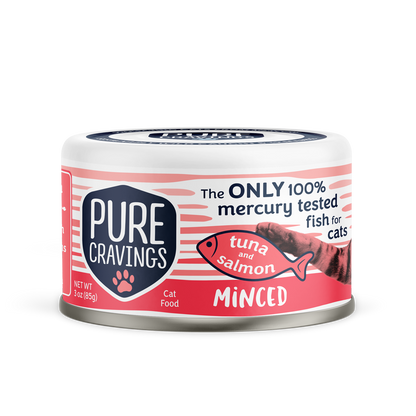 Pure Cravings Minced Tuna and Salmon Cat Food Case of 12