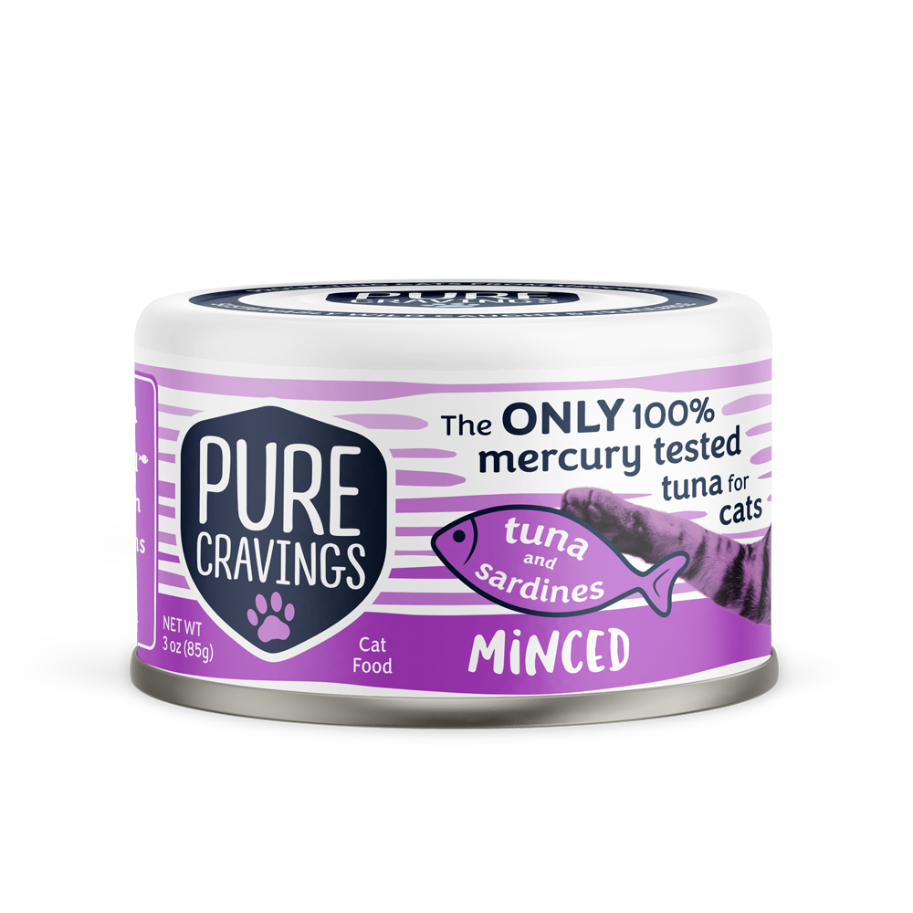 Pure Cravings Minced Tuna and Sardines Cat Food Case of 12