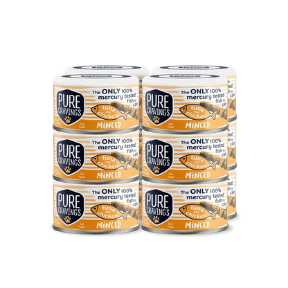 Pure Cravings Minced Tuna and Chicken Cat Food Case of 12