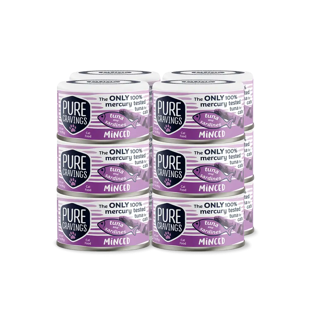 Pure Cravings Minced Tuna and Sardines Cat Food Case of 12
