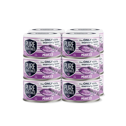 Pure Cravings Minced Tuna and Sardines Cat Food Case of 12