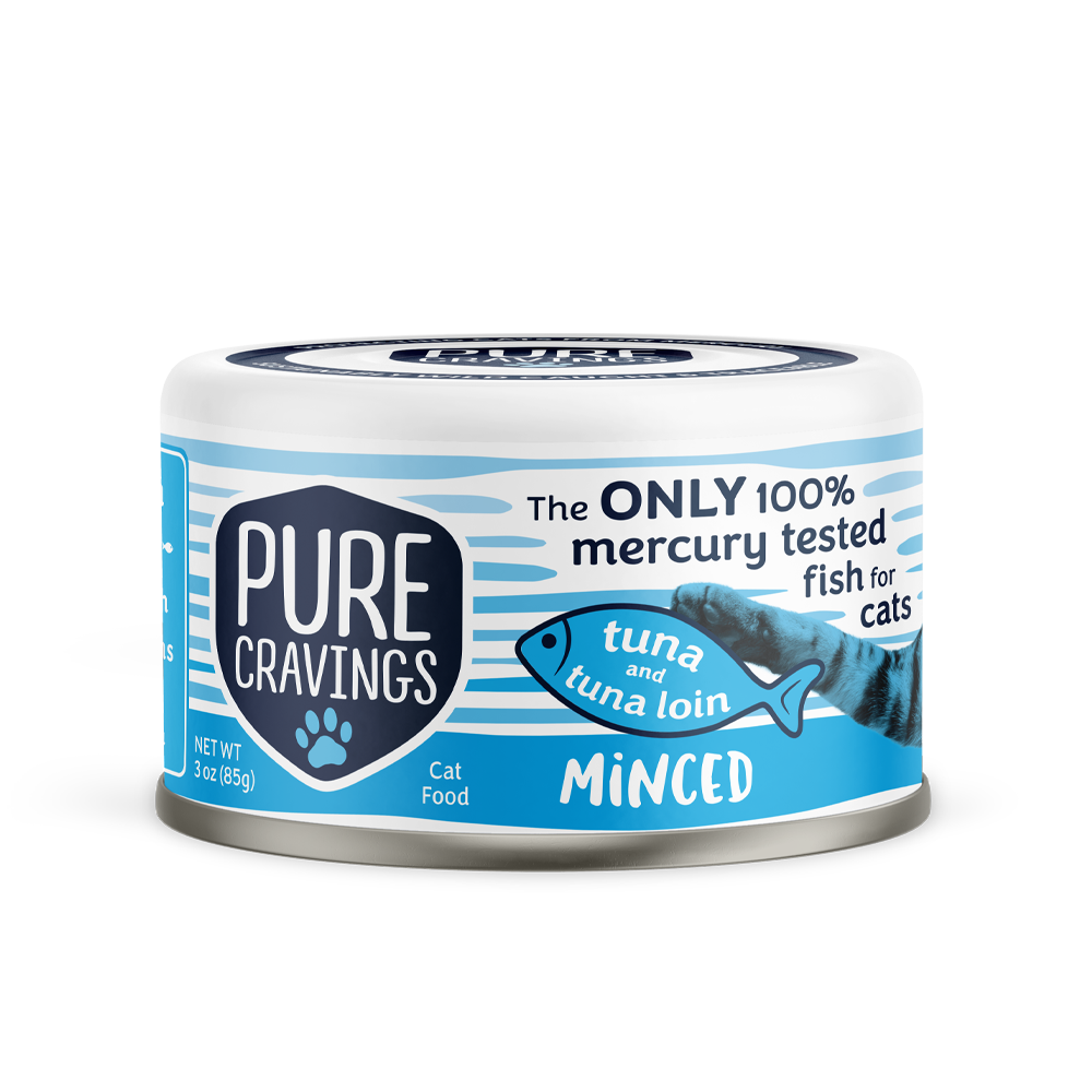 Pure Cravings Minced Tuna and Tuna Loin Cat Food Case of 12
