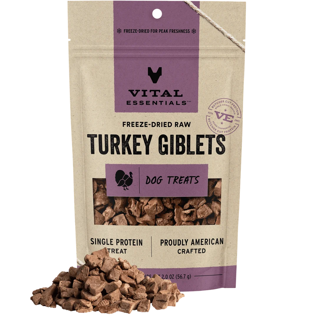 VE Dog - Turkey Giblets Freeze-Dried Raw