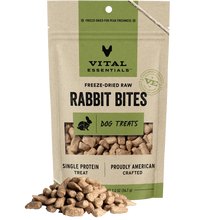 VE Dog - Rabbit Bites Freeze-Dried Raw
