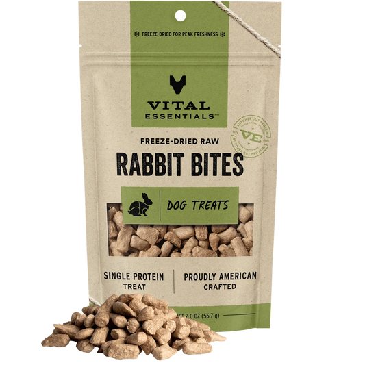 VE Dog - Rabbit Bites Freeze-Dried Raw