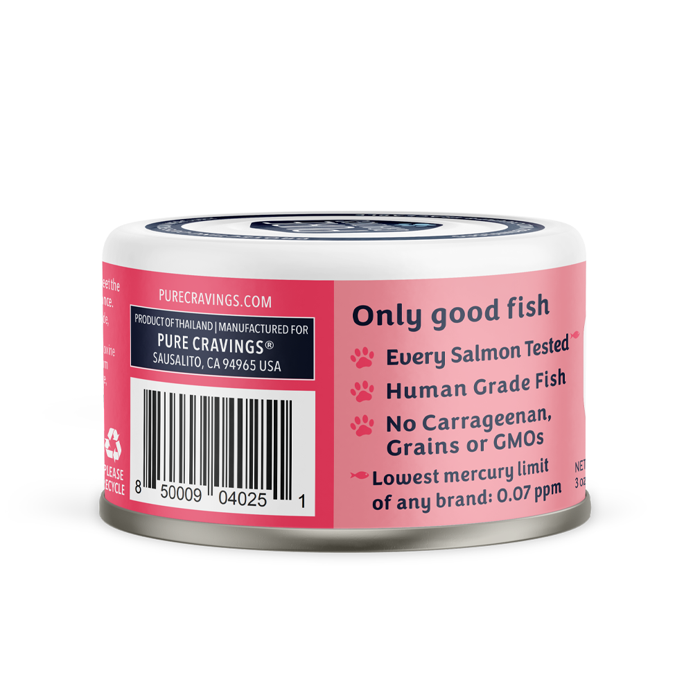 Pure Cravings Salmon Flakes in Tuna Consommé Cat Food Case of 12