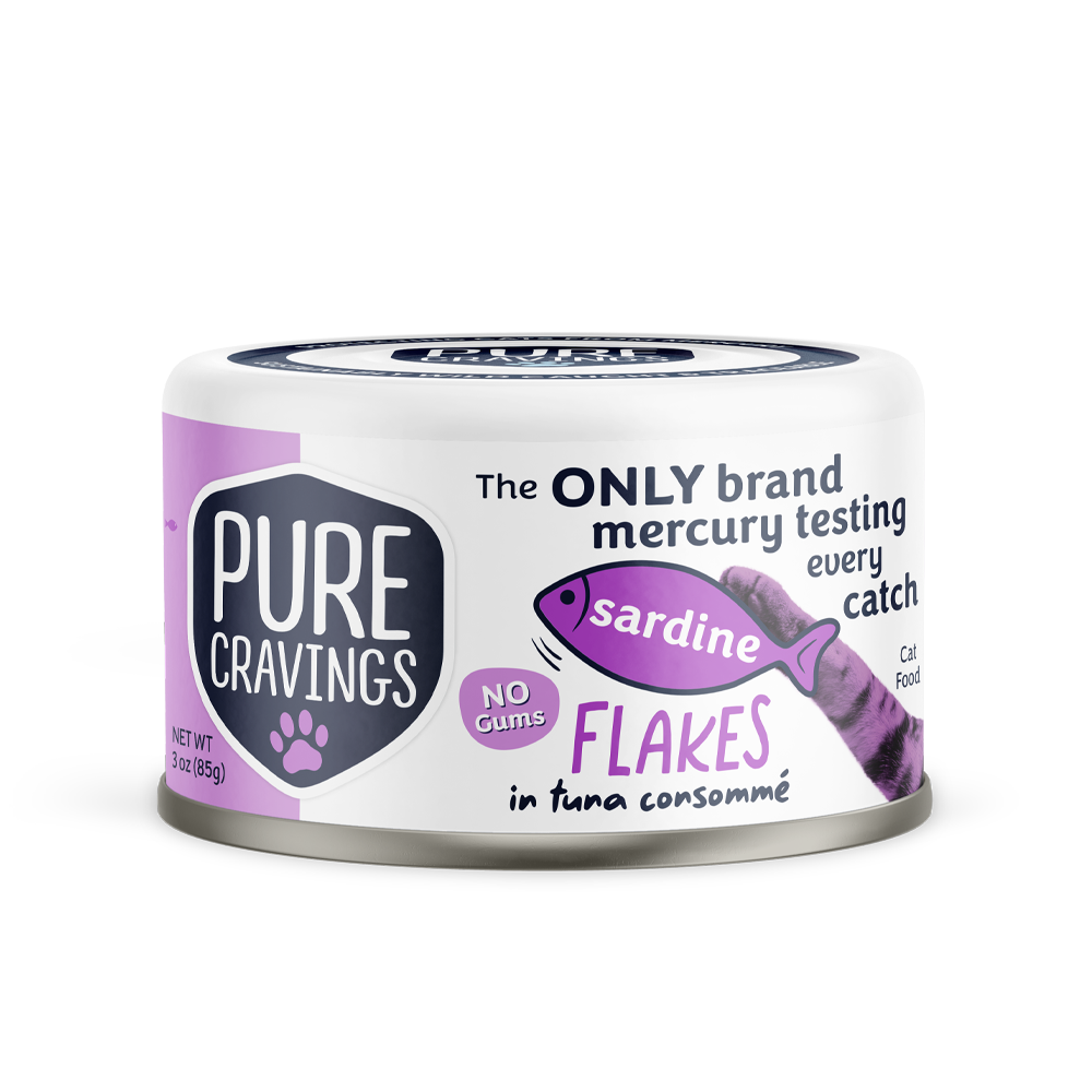 Pure Cravings Sardine Flakes in Tuna Consommé Cat Food Case of 12