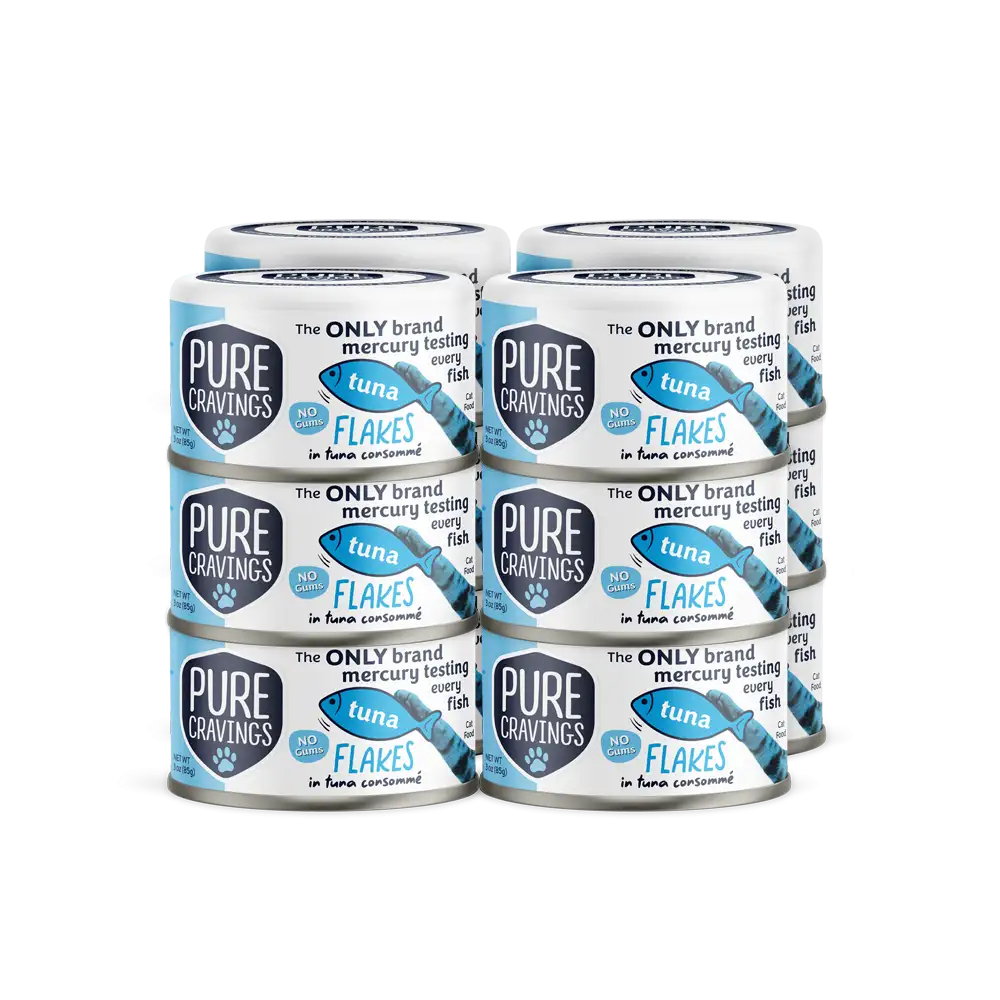 Pure Cravings Tuna Flakes in Tuna Consommé Cat Food Case of 12