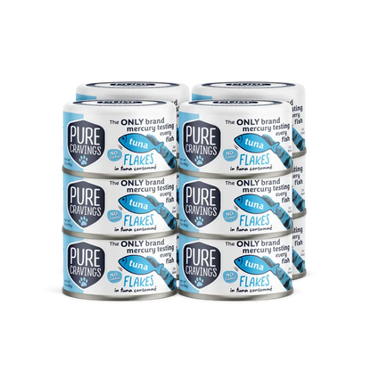 Pure Cravings Tuna Flakes in Tuna Consommé Cat Food Case of 12